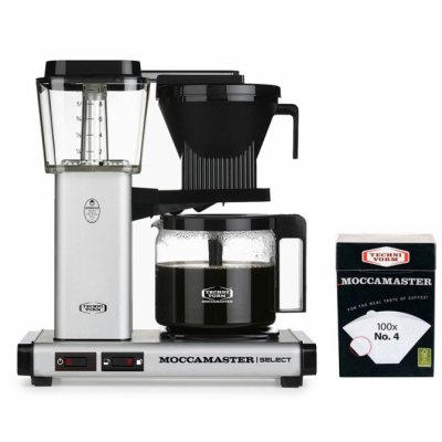 MOCCAMASTER SELECT FILTER COFFEE MACHINE 1.25 LT GLASS (Paper Filter Included)